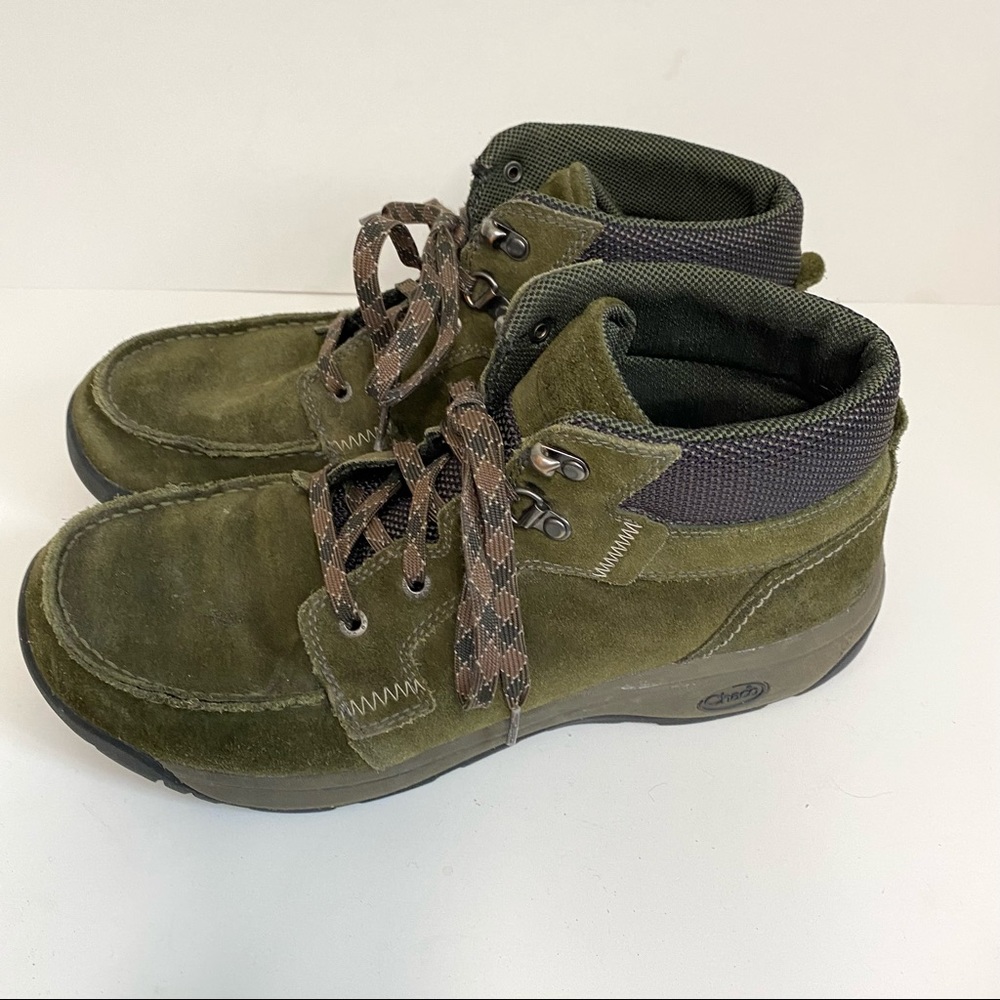 Chaco Men's Suede Chukka Boots Ankle Green Hiking Everyday Size 11
